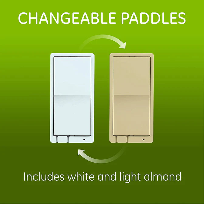 Jasco Z-Wave In-Wall Smart Dimmer with QuickFit™ & SimpleWire™ – White/Almond - 46564