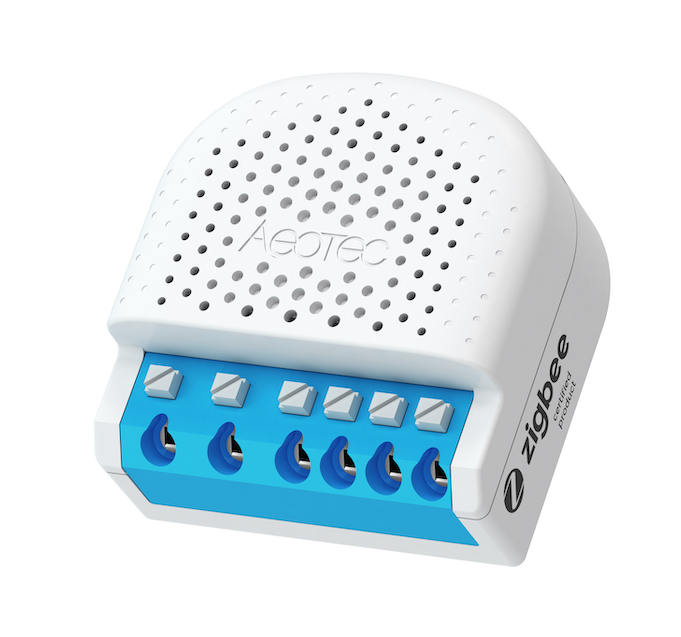 Aeotec Pico Duo Switch, Zigbee 3.0, Smart In-Wall Double Relay for Switching, 2 x 8 A, Current Measurement, Scene Control, Repeater, Zigbee Hub Required, Works with SmartThings, Echo, Home Assistant and More