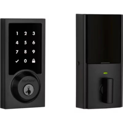 Kwikset 916 Smartcode Contemporary Electronic Deadbolt with Z-Wave Technology 99160-028, Matte Black