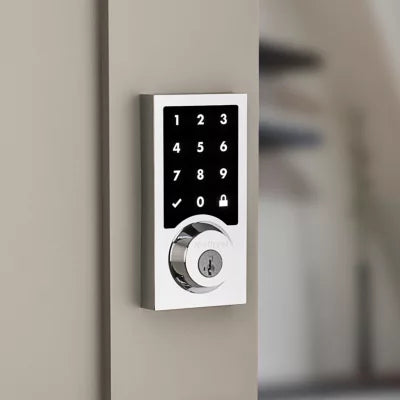 Kwikset 916 Smartcode Contemporary Electronic Deadbolt with Z-Wave Technology 9910-043, Polished Chrome