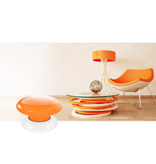 Fibaro The Button, Z-Wave Scene Controller, Orange - FIBFGPB-101-8
