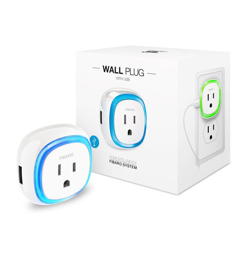 Fibaro Z-Wave Plus Wall Plug with USB - FGWPB-121 ZW5