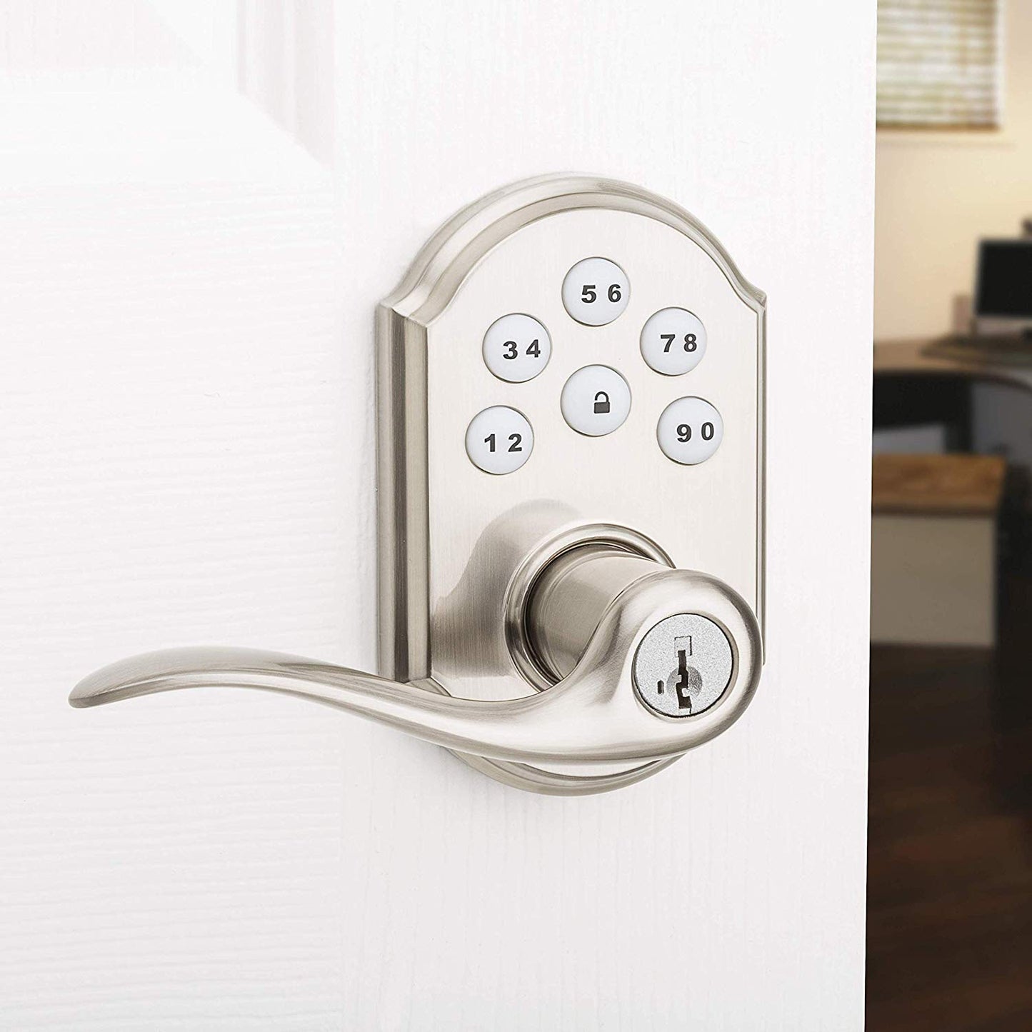 Kwikset Electronic Door Lever With Z-Wave SmartCode