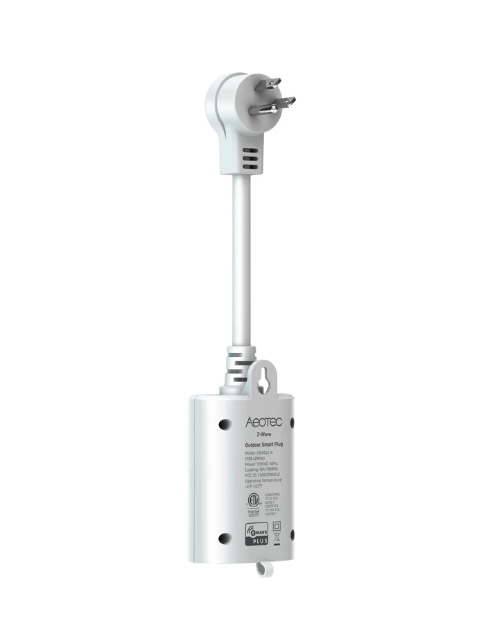 Aeotec Outdoor Smart Plug; 15 amps, IP65 waterproof (ZWA042-A)