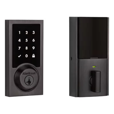 Kwikset 916 Smartcode Contemporary Electronic Deadbolt with Z-Wave Technology 99160-042, Venetian Bronze