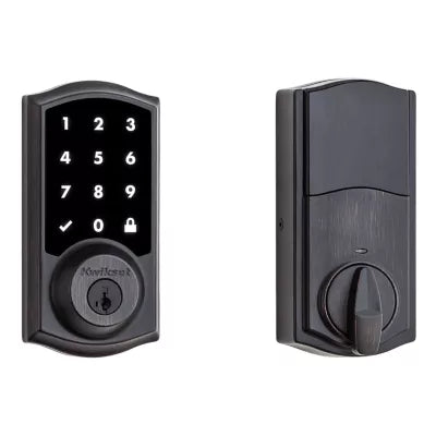 Kwikset 916 SmartCode Traditional Electronic Deadbolt with Z-Wave Technology 99160-039, Venetian Bronze