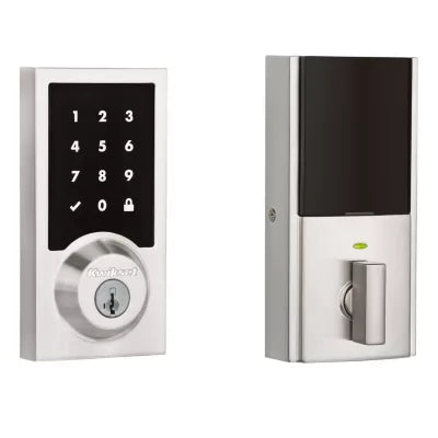 Kwikset 916 Smartcode Contemporary Electronic Deadbolt with Z-Wave Technology, 99160-041, Satin Nickel