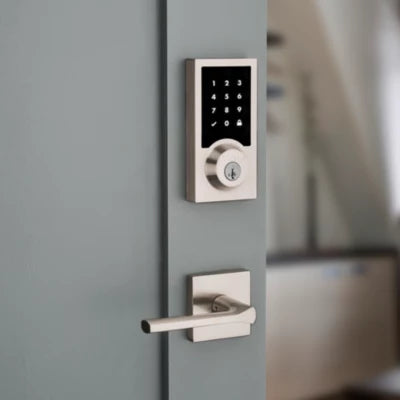 Kwikset 916 Smartcode Contemporary Electronic Deadbolt with Z-Wave Technology, 99160-041, Satin Nickel
