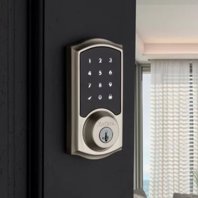 Kwikset 916 SmartCode Traditional Electronic Deadbolt with Z-Wave Technology 99160-038, Satin Nickel