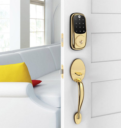 Yale Z-Wave Plus Touchscreen Keypad Deadbolt - Polished Brass - YRD226ZW2P05