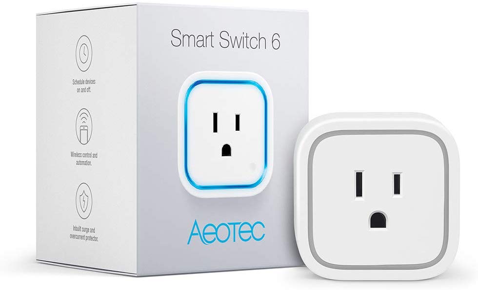Aeotec Smart Switch 6; Z-Wave Plus smart plug, 15A (ZW110)