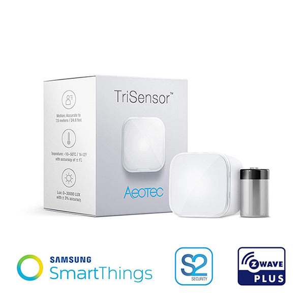 Aeotec TriSensor; 3-in 1, Motion, Light, Temperature, MultiSensor (ZWA005)