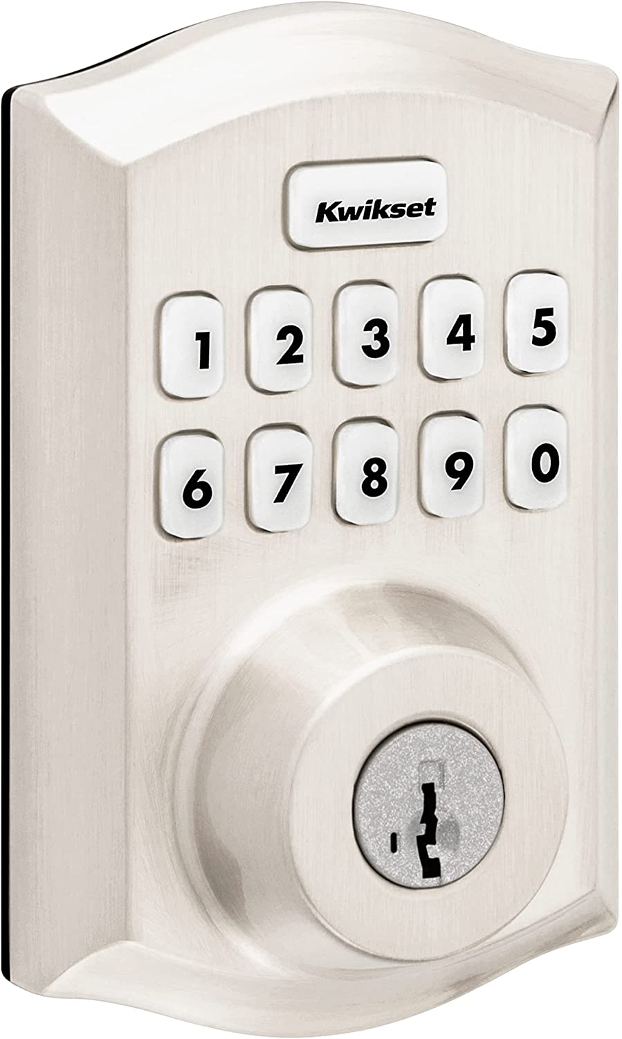 Kwikset Home Connect 620 Traditional Keypad Smart Lock with Z-Wave 700, Satin Nickel, 98930-001