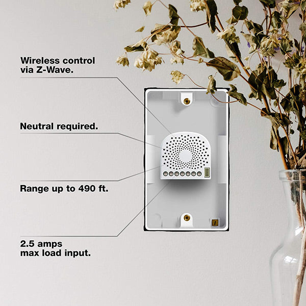 Aeotec Nano Shutter, Z-Wave Plus S2 Motor Driver On/Off/Stop Controller for Curtains, Window Blinds, Shades, Gates - ZW141