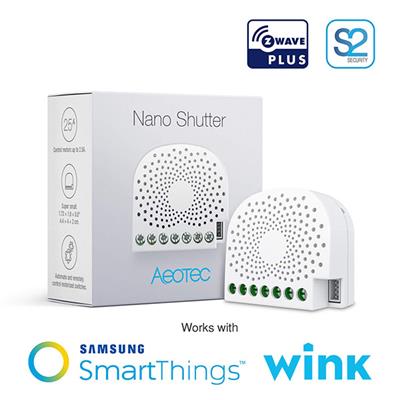 Aeotec Aeotec Nano Shutter, Z-Wave Plus S2 Motor Driver On/Off/Stop Controller for Curtains, Window Blinds, Shades, Gates - ZW141