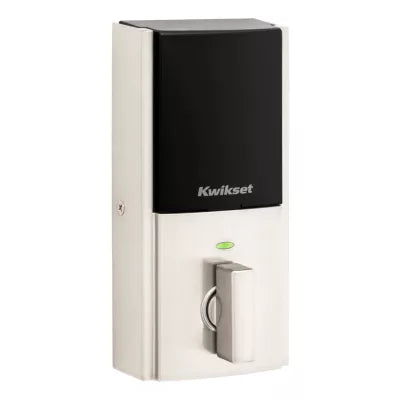 Kwikset Home Connect 620 Contemporary Keypad Connected Smart Lock with Z-Wave 700 Featuring SmartKey Security, Satin Nickel, 98930-004