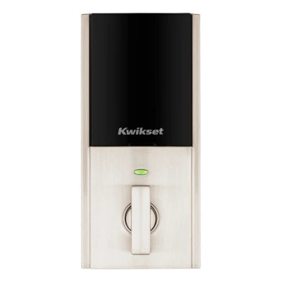 Kwikset Home Connect 620 Contemporary Keypad Connected Smart Lock with Z-Wave 700 Featuring SmartKey Security, Satin Nickel, 98930-004