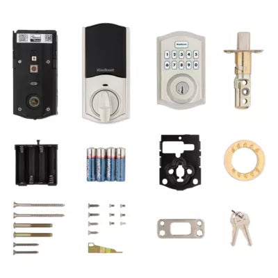 Kwikset Home Connect 620 Contemporary Keypad Connected Smart Lock with Z-Wave 700 Featuring SmartKey Security, Satin Nickel, 98930-004