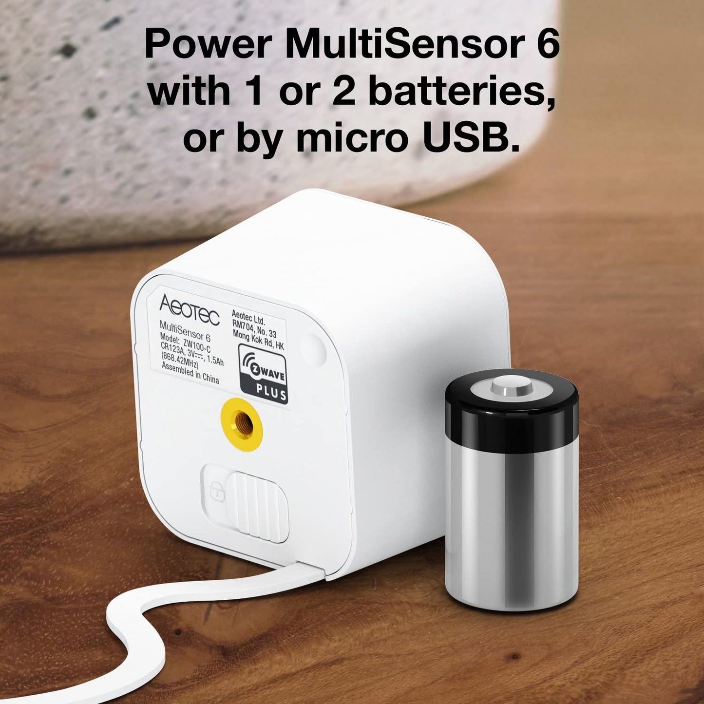 USB powered Z-Wave motion sensor