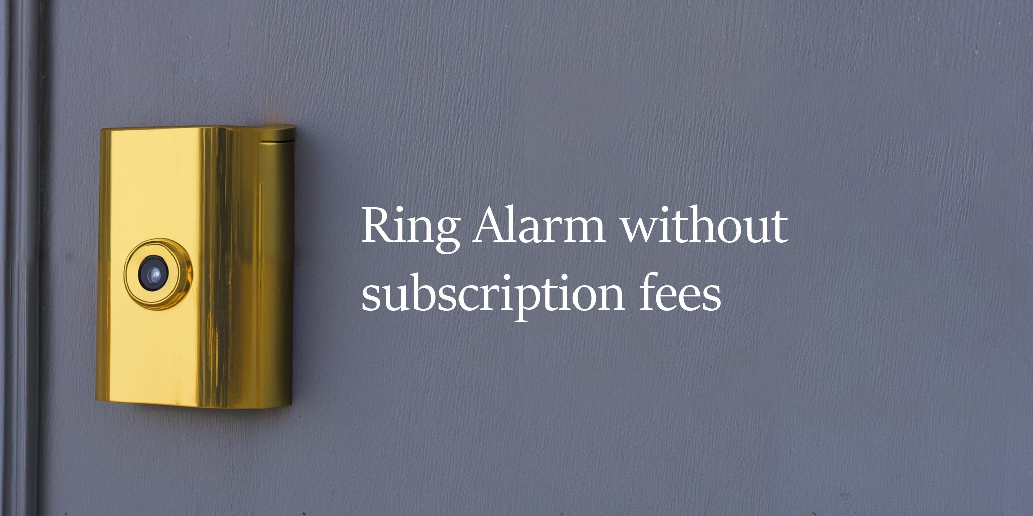 Ring Alarm Free alternatives. Avoid subscription costs. ZWaveProducts