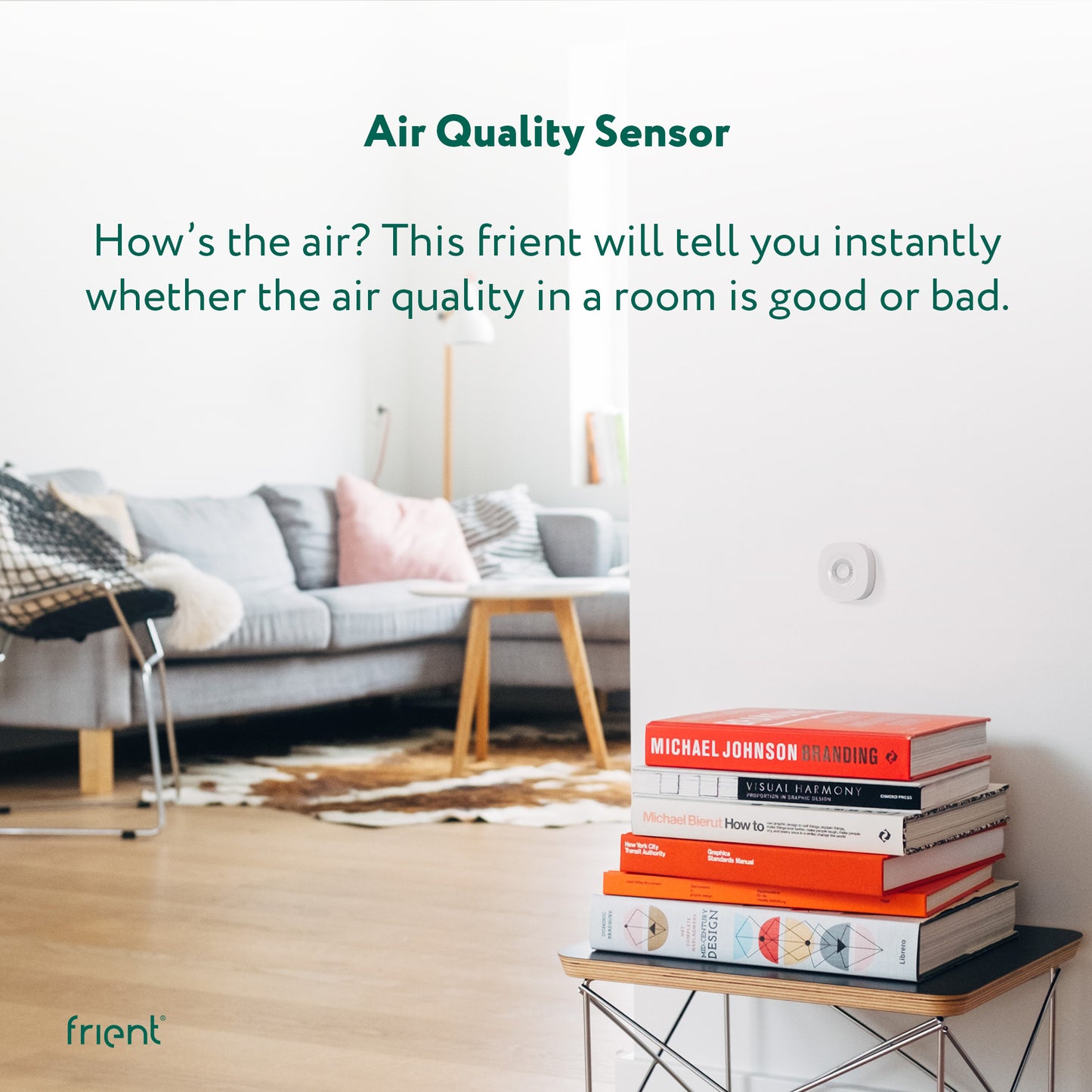 frient Air Quality Sensor Zigbee VOC, Temperature & Humidity Monitor