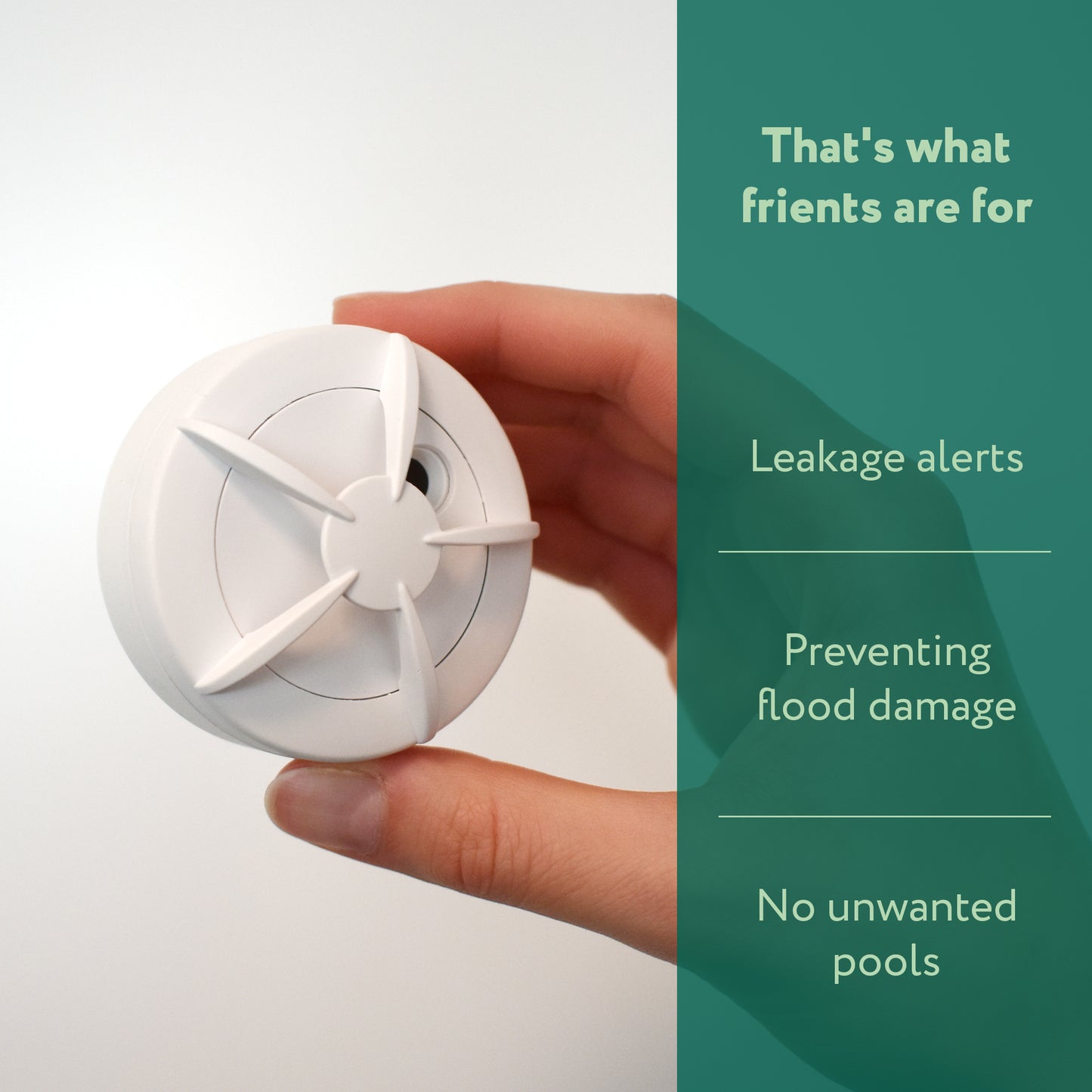 frient Water Leak Detector Zigbee Smart Flood & Leak Sensor