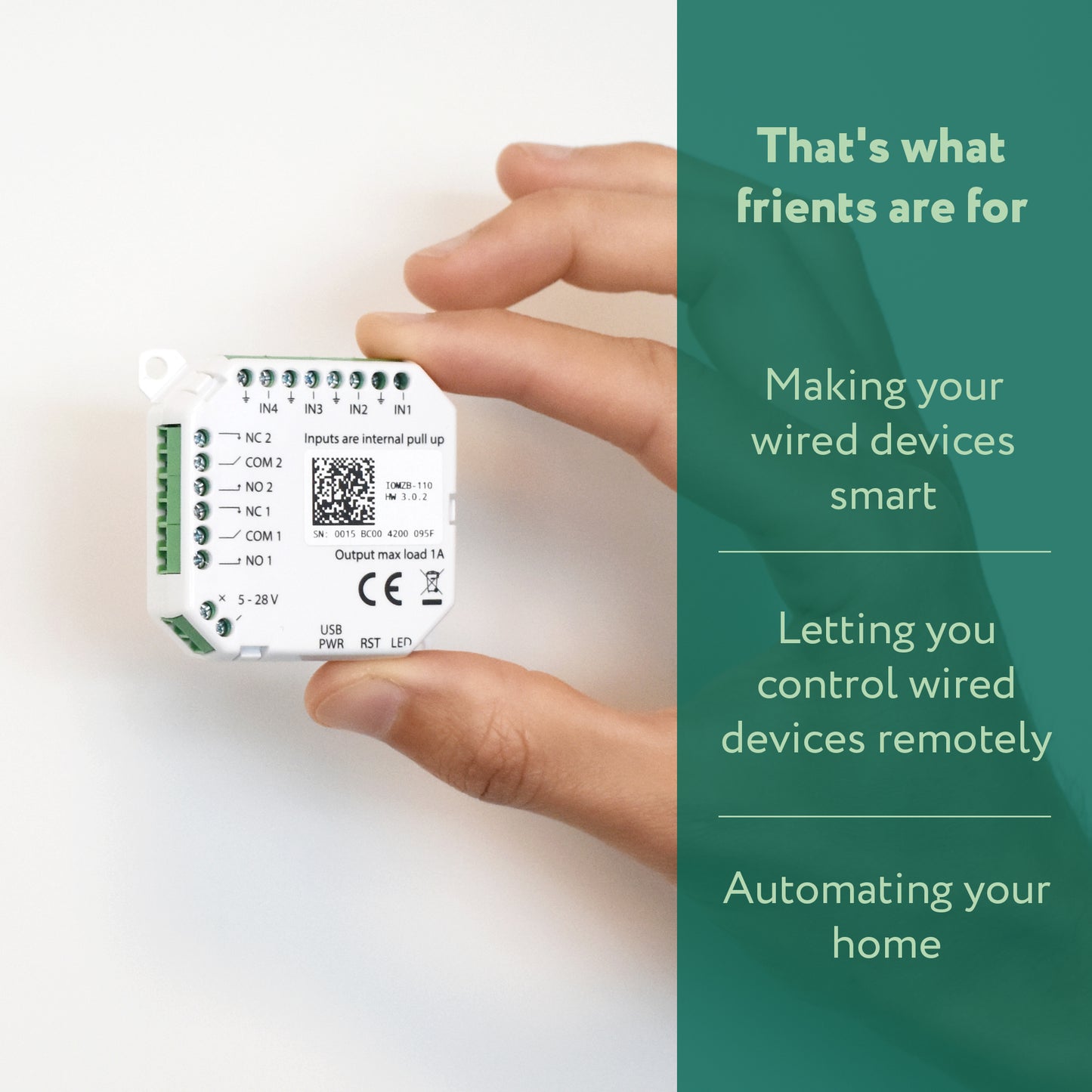 frient IO Module Zigbee Smart Interface for Wired Devices