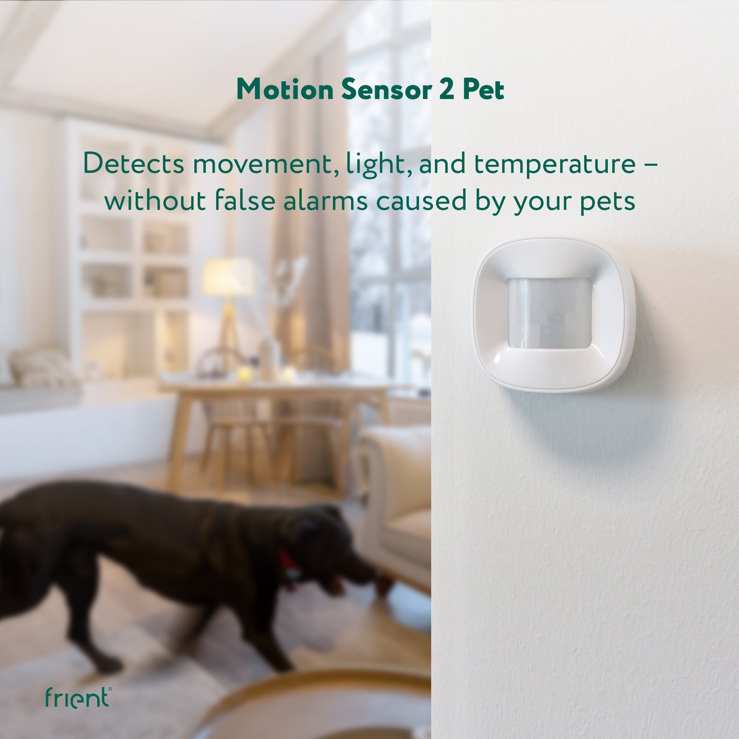 frient Motion Sensor 2 Pet Zigbee Pet-Immune Motion, Light & Temperature Sensor