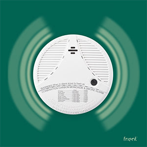 frient Intelligent Smoke Alarm Zigbee Smoke Detector with Built-In Siren