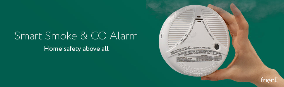 frient Intelligent Smoke Alarm Zigbee Smoke Detector with Built-In Siren