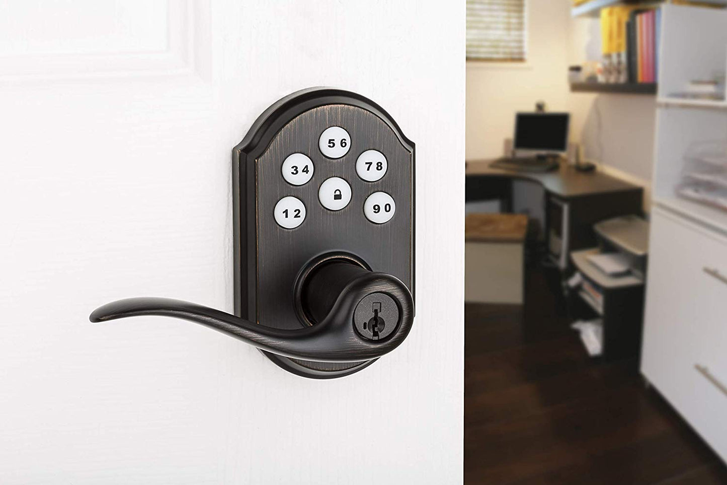 Kwikset Electronic Door Lever With Z-Wave SmartCode