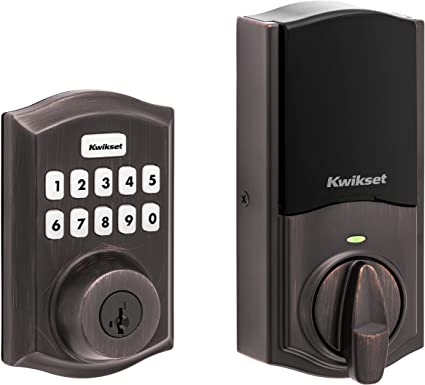 Kwikset Home Connect 620 Traditional Keypad Connected Smart Lock with Z-Wave 700 Featuring SmartKey Security, Venetian Bronze, 98930-002