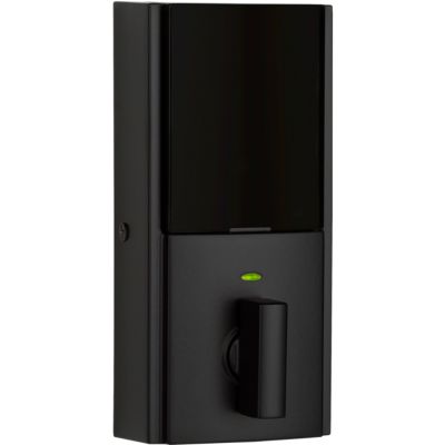 Kwikset 916 Smartcode Contemporary Electronic Deadbolt with Z-Wave Technology 99160-028, Matte Black