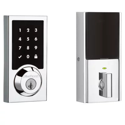 Kwikset 916 Smartcode Contemporary Electronic Deadbolt with Z-Wave Technology 9910-043, Polished Chrome
