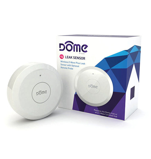 Dome Wireless Z-Wave Plus Leak Sensor With Remote Probe