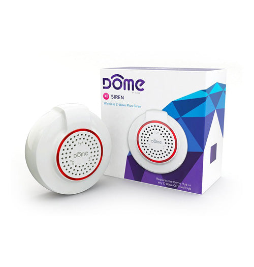 Dome Z-Wave Plus Battery-Powered Home Security Siren and Chime - DMS01