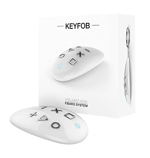 Fibaro Keyfob Remote Z-Wave Plus Scene Controller, 30 Actions