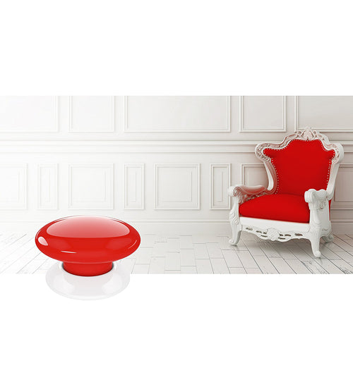 Fibaro The Button, Z-Wave Scene Controller, Red - FIBFGPB-101-3