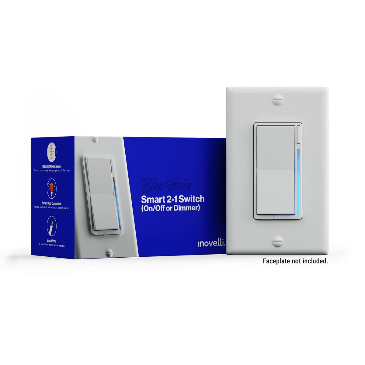 Inovelli Inovelli Blue Series 2-1 Zigbee Smart Switch & Dimmer (VZM31-SN ...