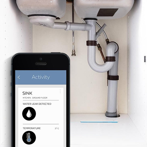 Sensative Z-Wave Plus Indoor/Outdoor Flood Prevention & Temperature Sensor Strips Drip -WITeZw