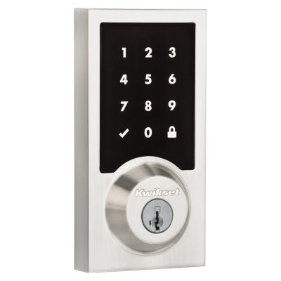 Kwikset Kwikset 916 Smartcode Contemporary Electronic Deadbolt with Z-Wave Technology, 99160-041, Satin Nickel