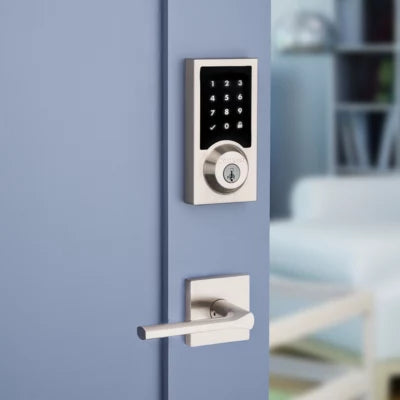 Kwikset 916 Smartcode Contemporary Electronic Deadbolt with Z-Wave Technology, 99160-041, Satin Nickel