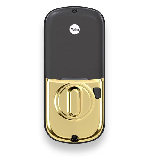 Yale Z-Wave Plus Pushbutton Keypad Deadbolt - Polished Brass - YRD216ZW2605