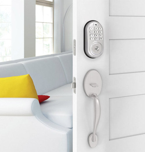 Yale Z-Wave Plus Pushbutton Keypad Deadbolt - Satin Nickel - YRD216ZW2619