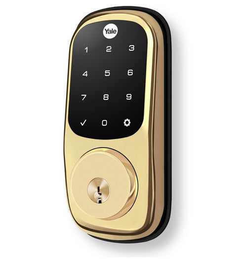 Yale Z-Wave Plus Touchscreen Keypad Deadbolt - Polished Brass - YRD226ZW2P05