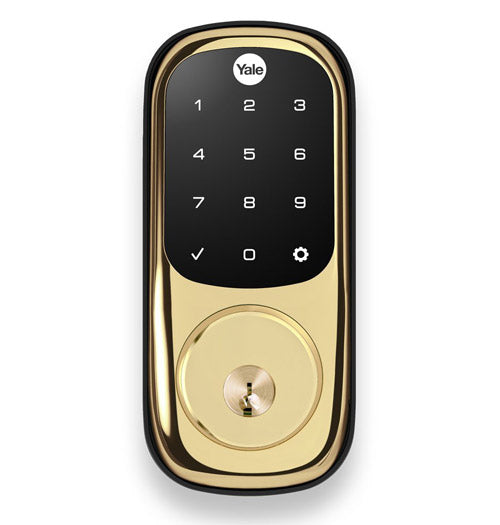 Yale Z-Wave Plus Touchscreen Keypad Deadbolt - Polished Brass - YRD226ZW2P05