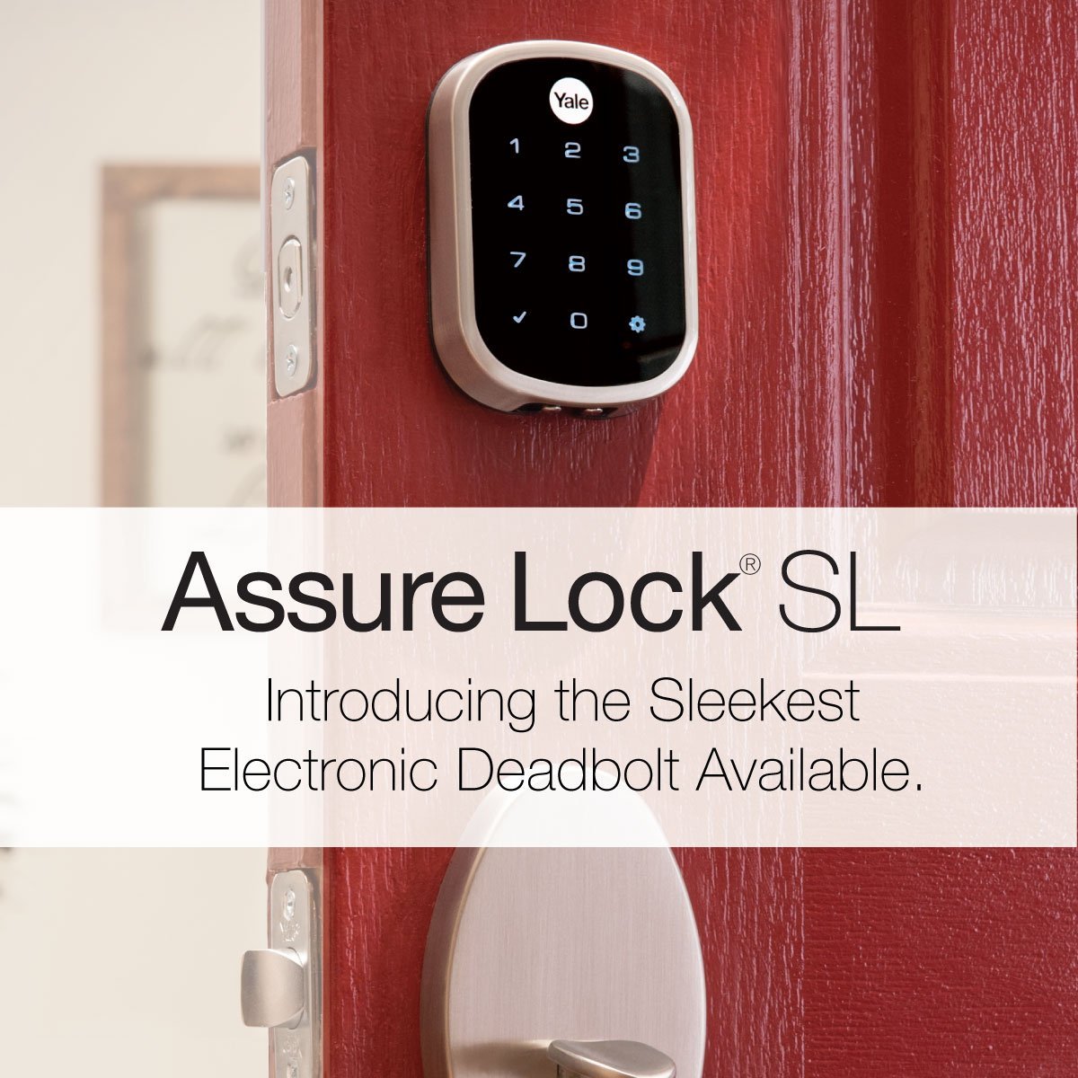 Yale  Z-Wave Plus Key Free Touchscreen Deadbolt - Satin Nickel - YRD256-ZW2-619
