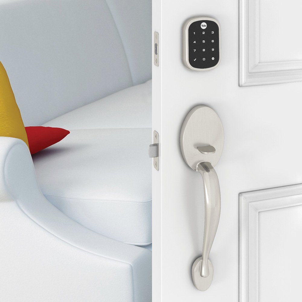 Yale  Z-Wave Plus Key Free Touchscreen Deadbolt - Satin Nickel - YRD256-ZW2-619