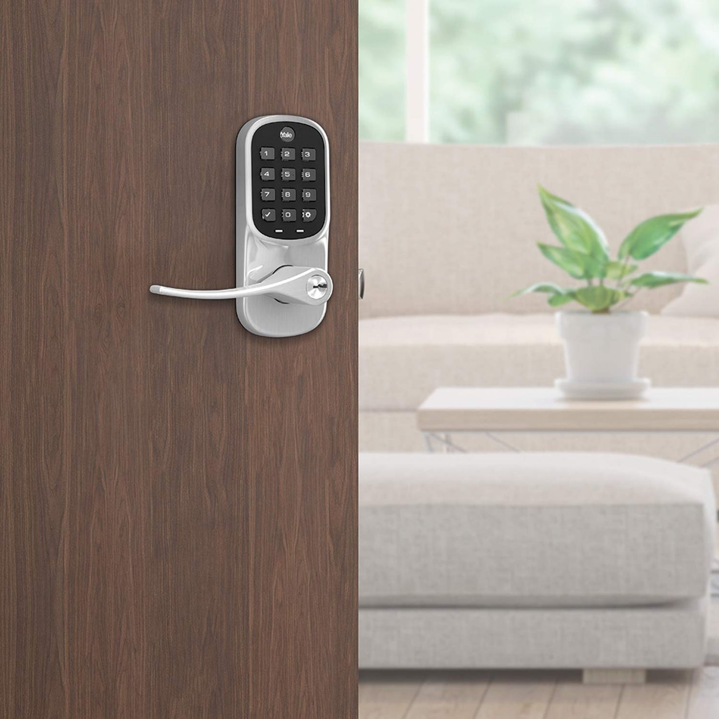 Yale Assure Z-Wave Plus Keypad Lever Lock with Key - YRL216-ZW2-619