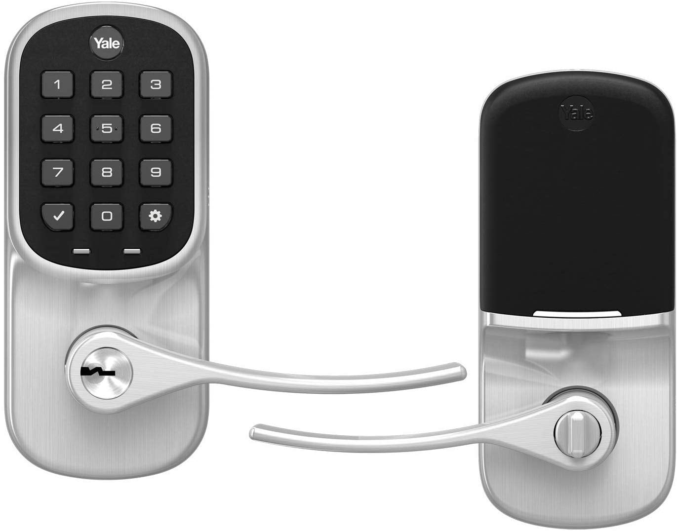 Yale Assure Z-Wave Plus Keypad Lever Lock with Key - YRL216-ZW2-619